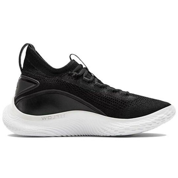Under Armour Curry 8 Basketball Shoes Mens 7.5 Womens 9 Black White New